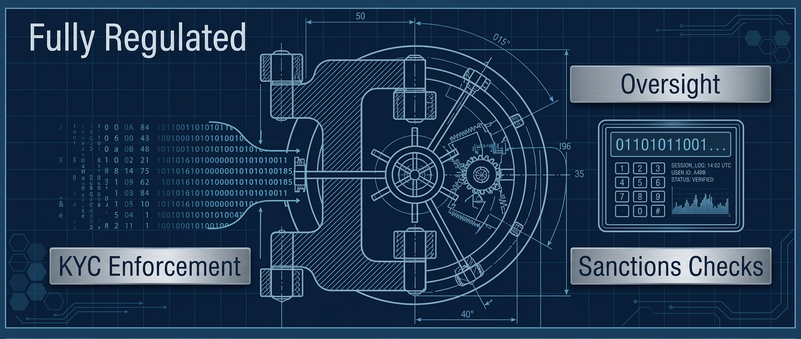 Illustrated regulated security shield
