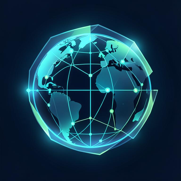 Illustrated global payment network