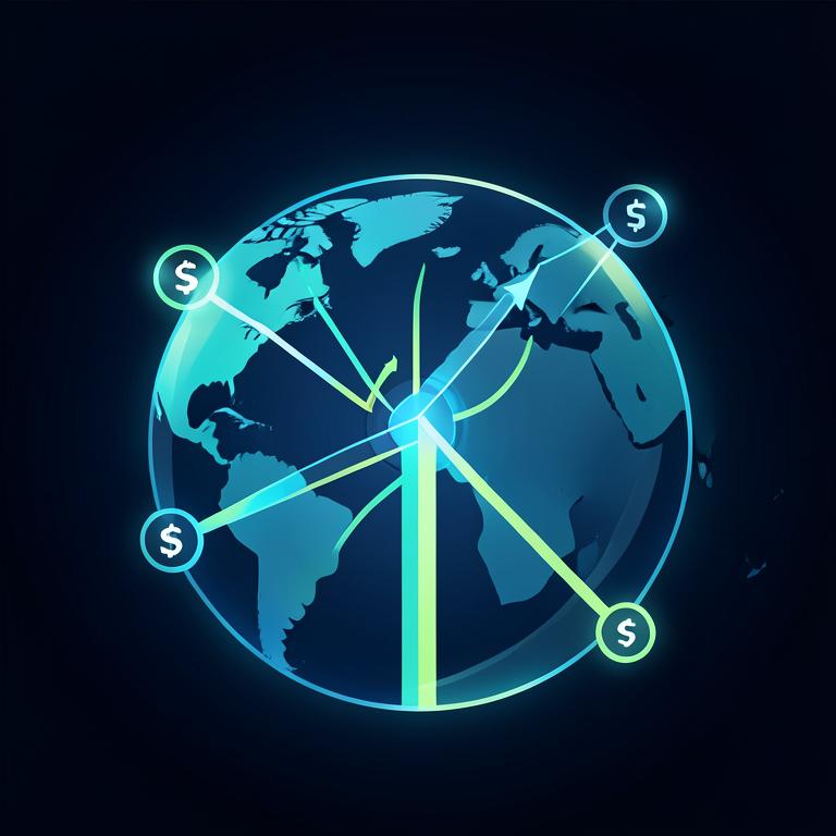 Illustrated worldwide payout routes
